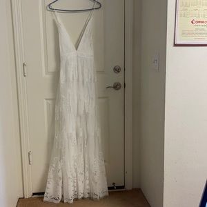 Windsor Morgan Formal Flocked Velvet Dress XL